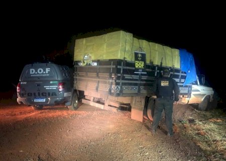 DOF apreende F-4000 carregada com cigarro contrabandeado e munições de diversos calibres