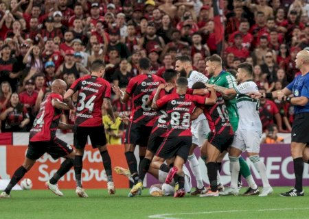TJD-PR denuncia jogadores, Athletico e Coritiba após pancadaria no clássico; Furacão pode perder pontos