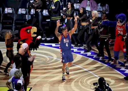 Mion participa do jogo das celebridades do All-Star Game, mas sai zerado