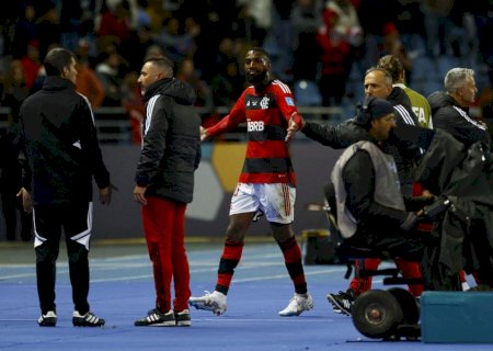 Gerson posta após ser expulso em eliminação do Flamengo: "Coração magoado"