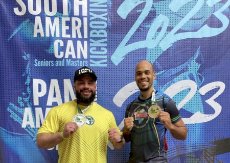 Atletas de Dourados faturam ouro e prata no panamericano de Kickboxing