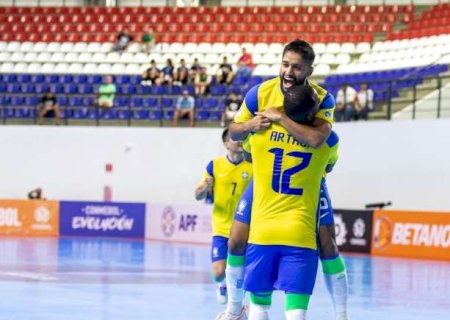 Brasil estreia com goleada de 7 a 1 na Copa América de Futsal