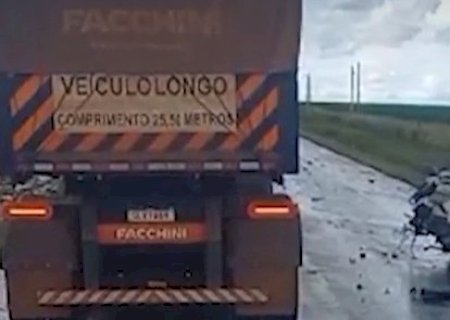 Motorista morre após bater de frente com caminhão na MS-156