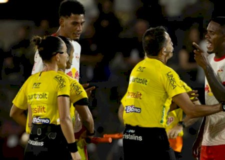 Zagueiro do Bragantino pega gancho de 12 jogos após fala machista contra árbitra de MS