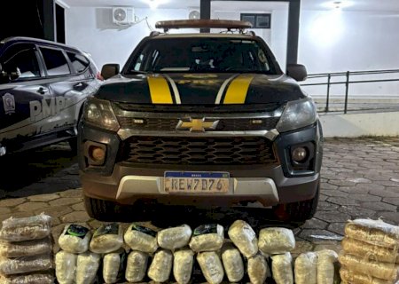 Boliviano é preso com 33 quilos de drogas em ônibus na BR-262