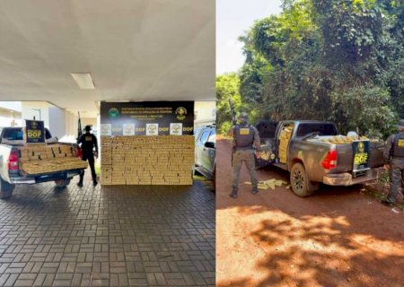 Caminhonete roubada é largada com 2 toneladas de drogas em milharal