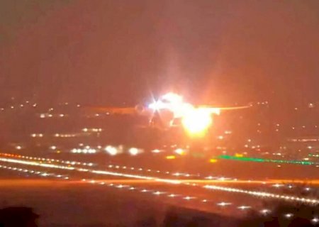 Turbina explode na decolagem em Guarulhos, e avião faz pouso de emergência