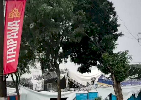 Temporal rápido causa estragos e cancela show gratuito do encerramento da 86ª Expogrande