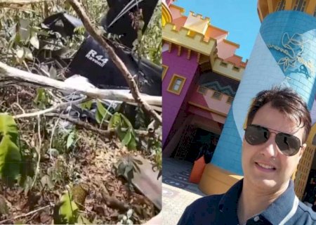 Helicóptero pilotado por filho de ex-prefeito do MS cai em Roraima (RR)